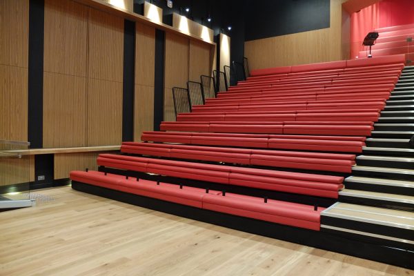Telescopic tribune retractable seat indoor Upholstered bench seat -Seven bench Upholstered - Image 2