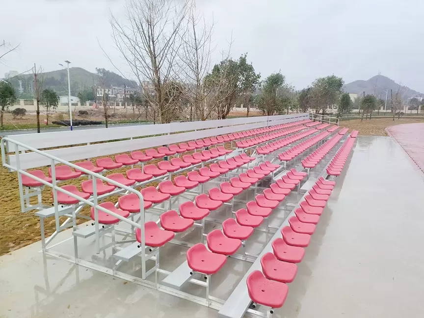 Metal Bleachers Elevate Local School Sports Day