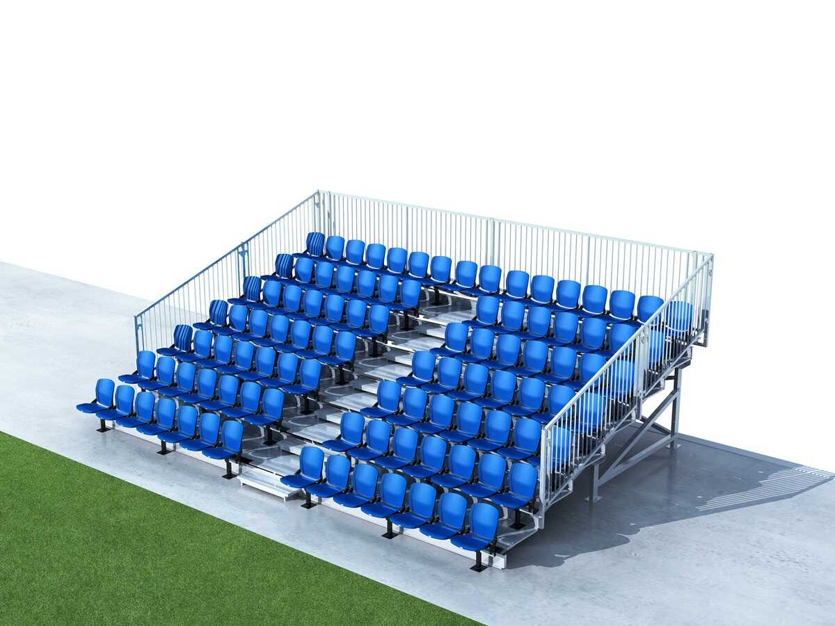 Metal bleachers for your outdoor seating solution, customized size grandstands for your site
