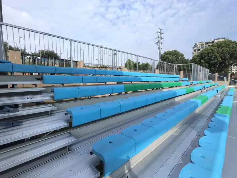 Small Metal Bleachers for Jiangnan Middle School - Jinhua Zhejiang
